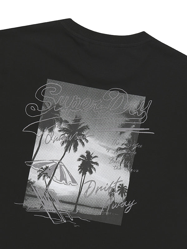 Beach Photo Graphic T-Shirt