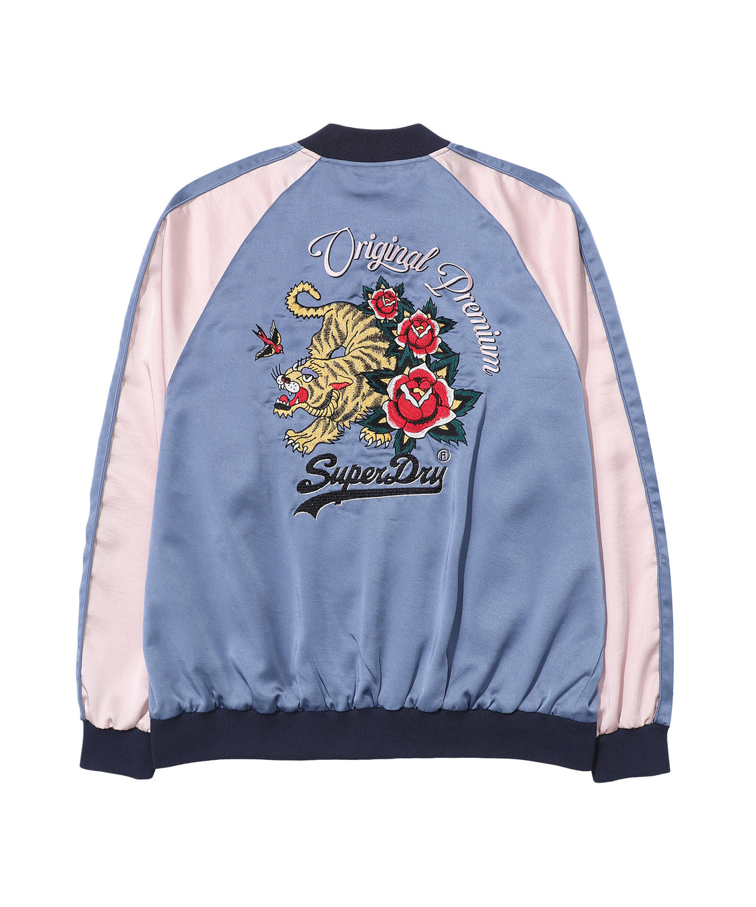 Oriental Sukajan Jacket - D/Blue