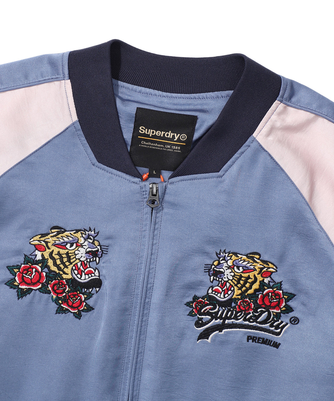 Oriental Sukajan Jacket - D/Blue