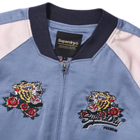 Oriental Sukajan Jacket - D/Blue