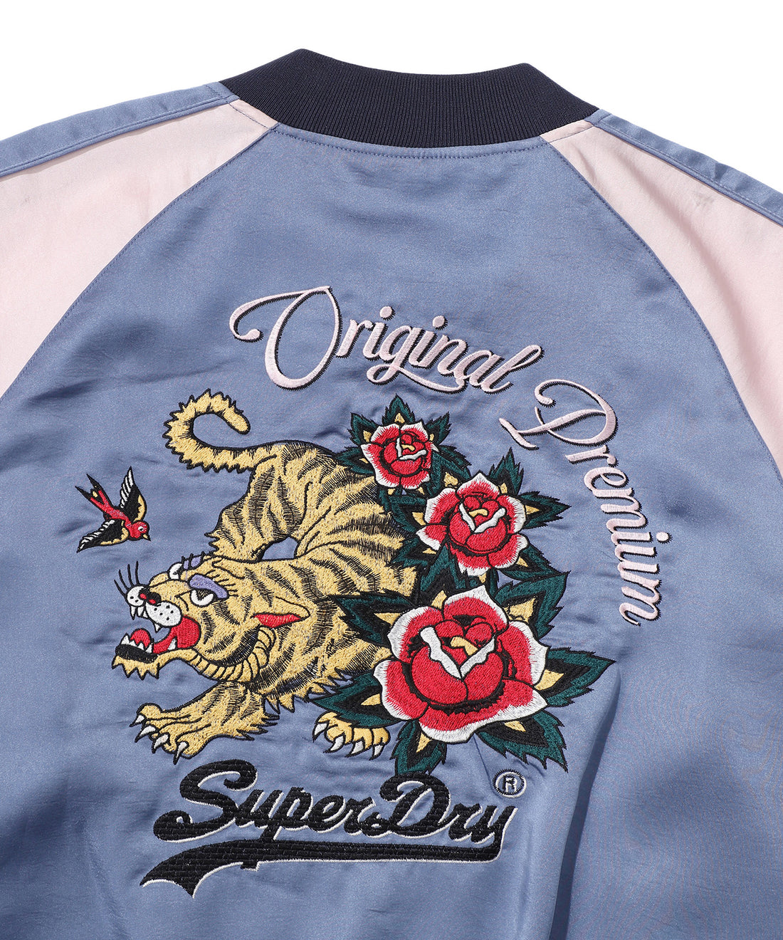 Oriental Sukajan Jacket - D/Blue