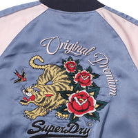 Oriental Sukajan Jacket - D/Blue