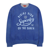 Cotton Washerble Sweater - D/Blue