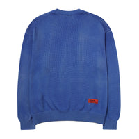 Cotton Washerble Sweater - D/Blue