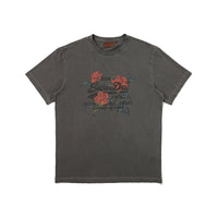 Regular Fit 1985 Flower Half T-Shirts-1 - D/Grey