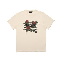 Regular Fit 1985 Flower Half T-Shirts-1 - Ivory