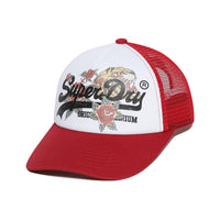 Tiger Mesh Trucker Ball Cap - Red