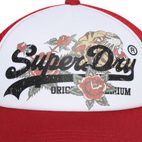 Tiger Mesh Trucker Ball Cap - Red