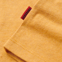Organic Cotton Essential Logo T-Shirt - Ochre Yellow Marl