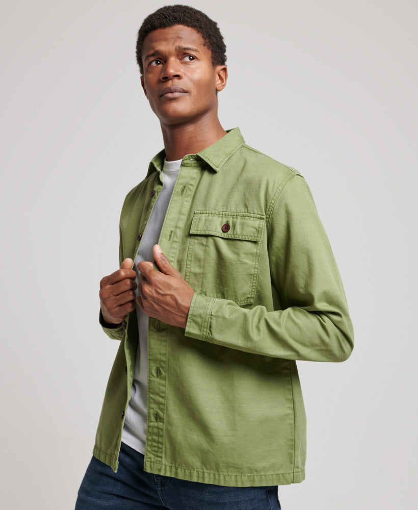 Men's Military Shirt Green Superdry Malaysia
