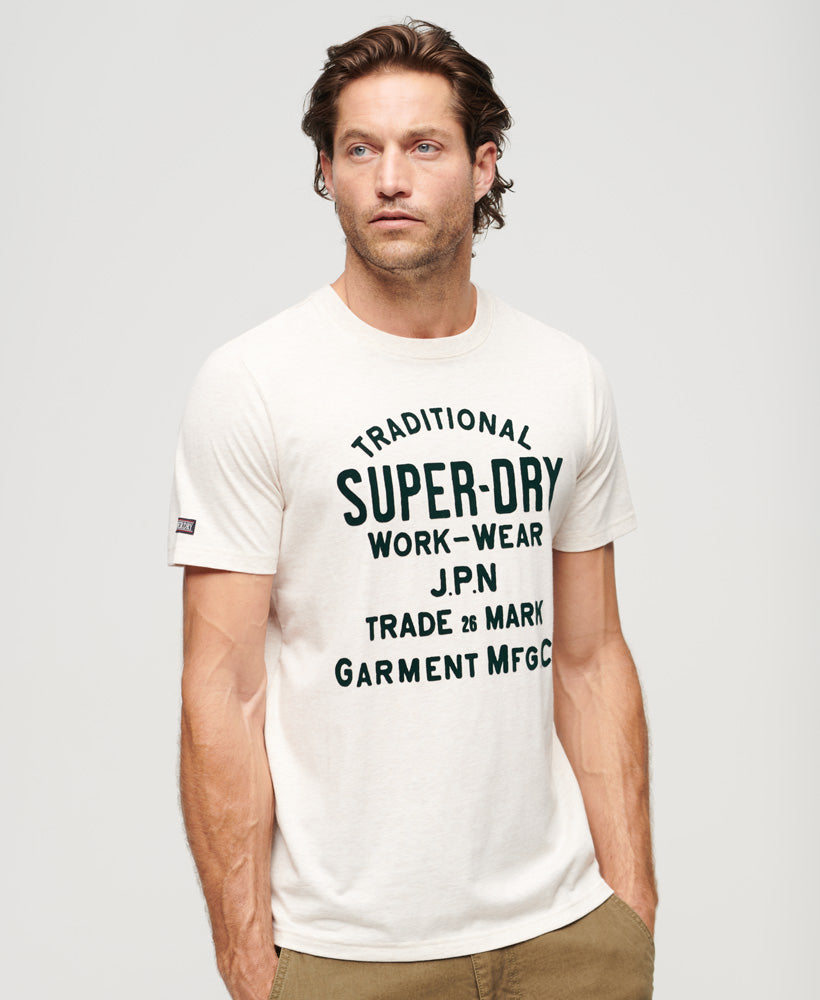 Athletic Script Graphic T-Shirt - Parasail Green Marl