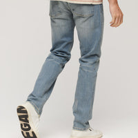 Organic Cotton Slim Straight Jeans - Hamilton Green Cast Dirty