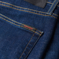Organic Cotton Slim Straight Jeans - Rutgers Dark Ink