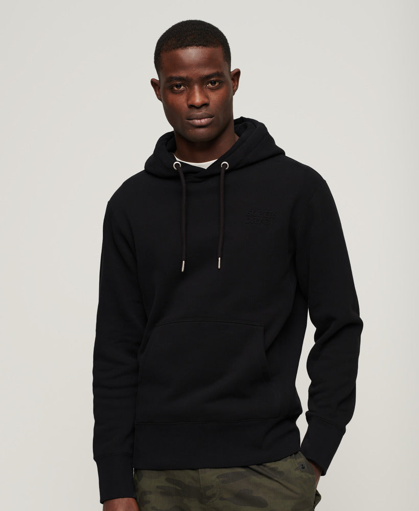 Sportswear Embossed Loose Fit Hoodie Black