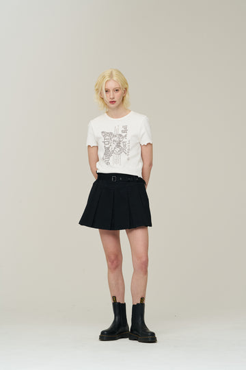 Womens Indie Pleats Skirt