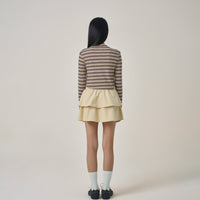 W Half-Neck Stripe Long Sleeve