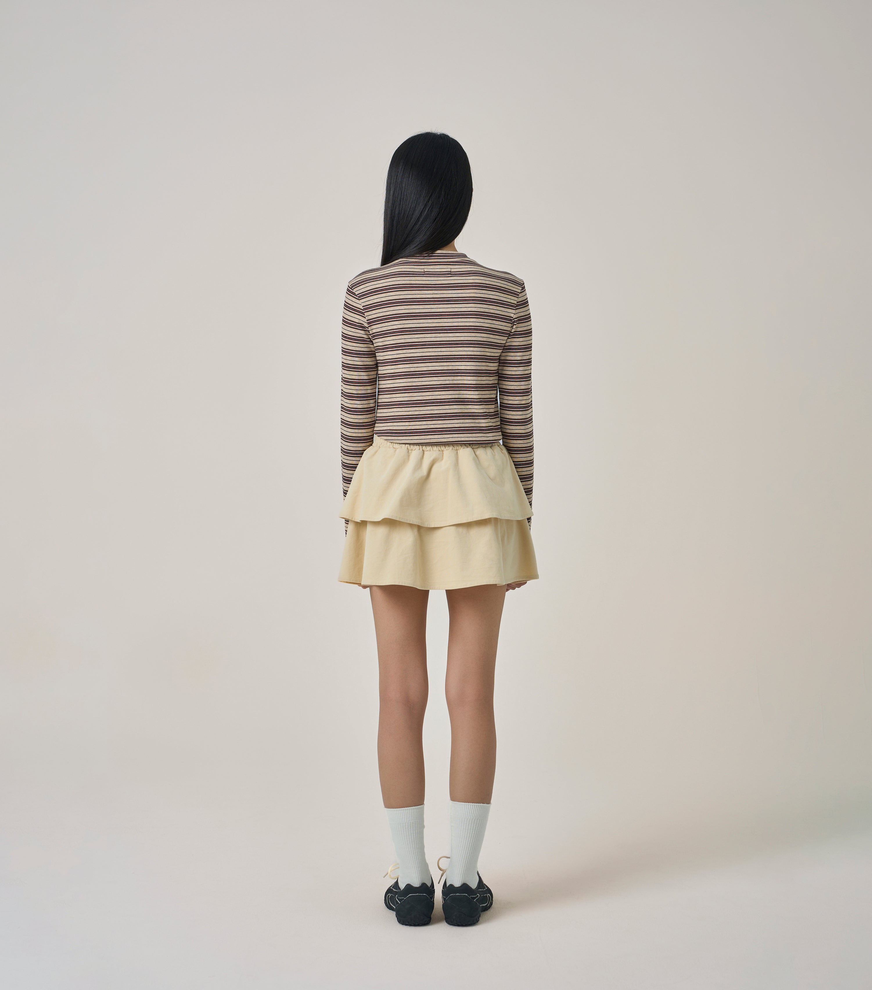 W Corduroy Mini Skirt