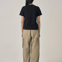 W Logo Embroidered T-Shirt