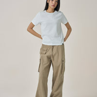 W Logo Embroidered T-Shirt