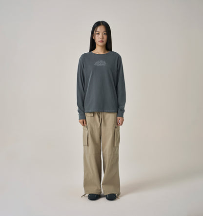 W Flower Embroidered Long Sleeve