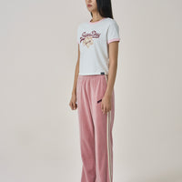 W Heart Graphic Ringer T-Shirt