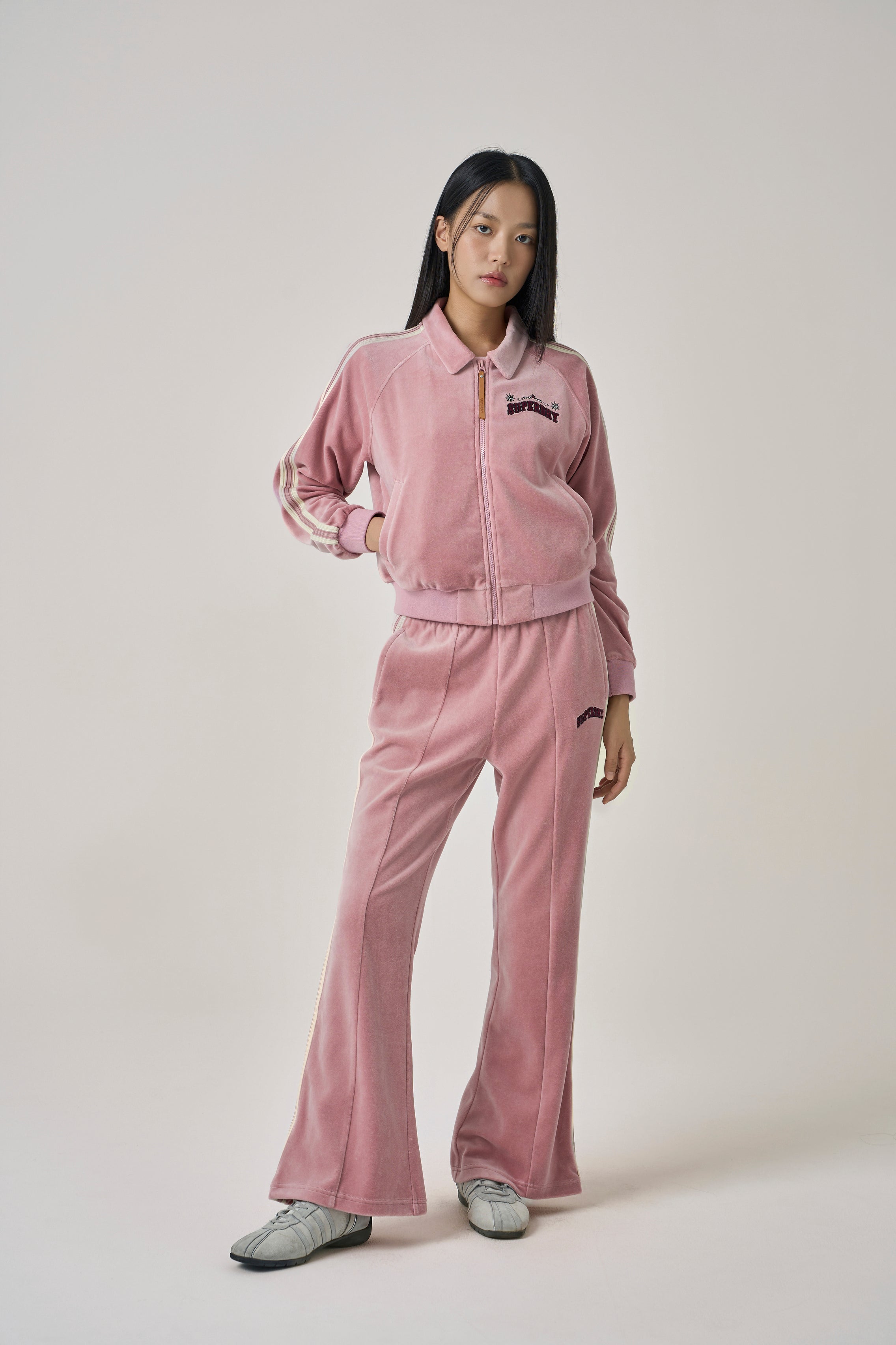 W Velour Track Jacket – Superdry Malaysia