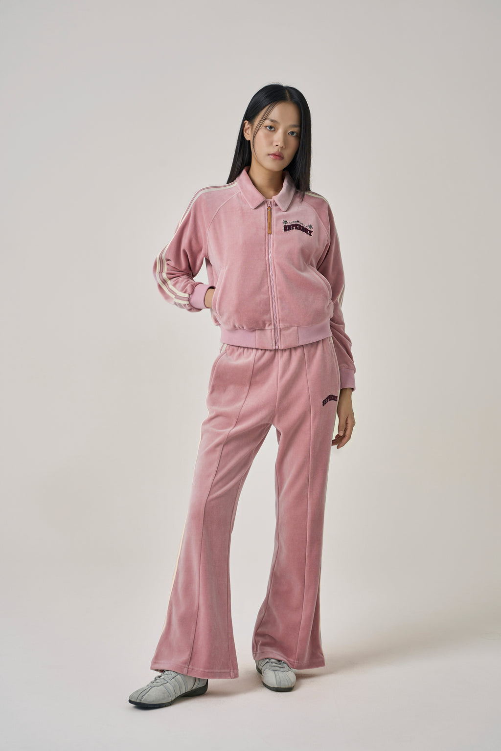 W Velour Track Jacket