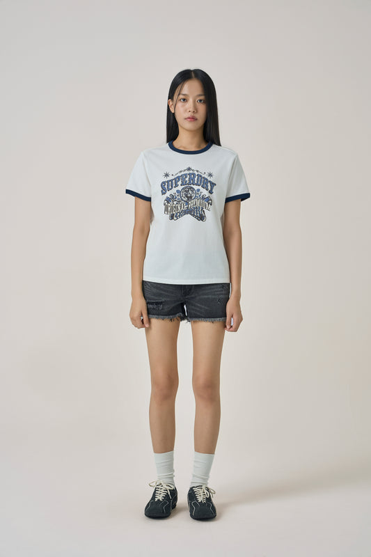 W Carnival Graphic Ringer T-Shirt