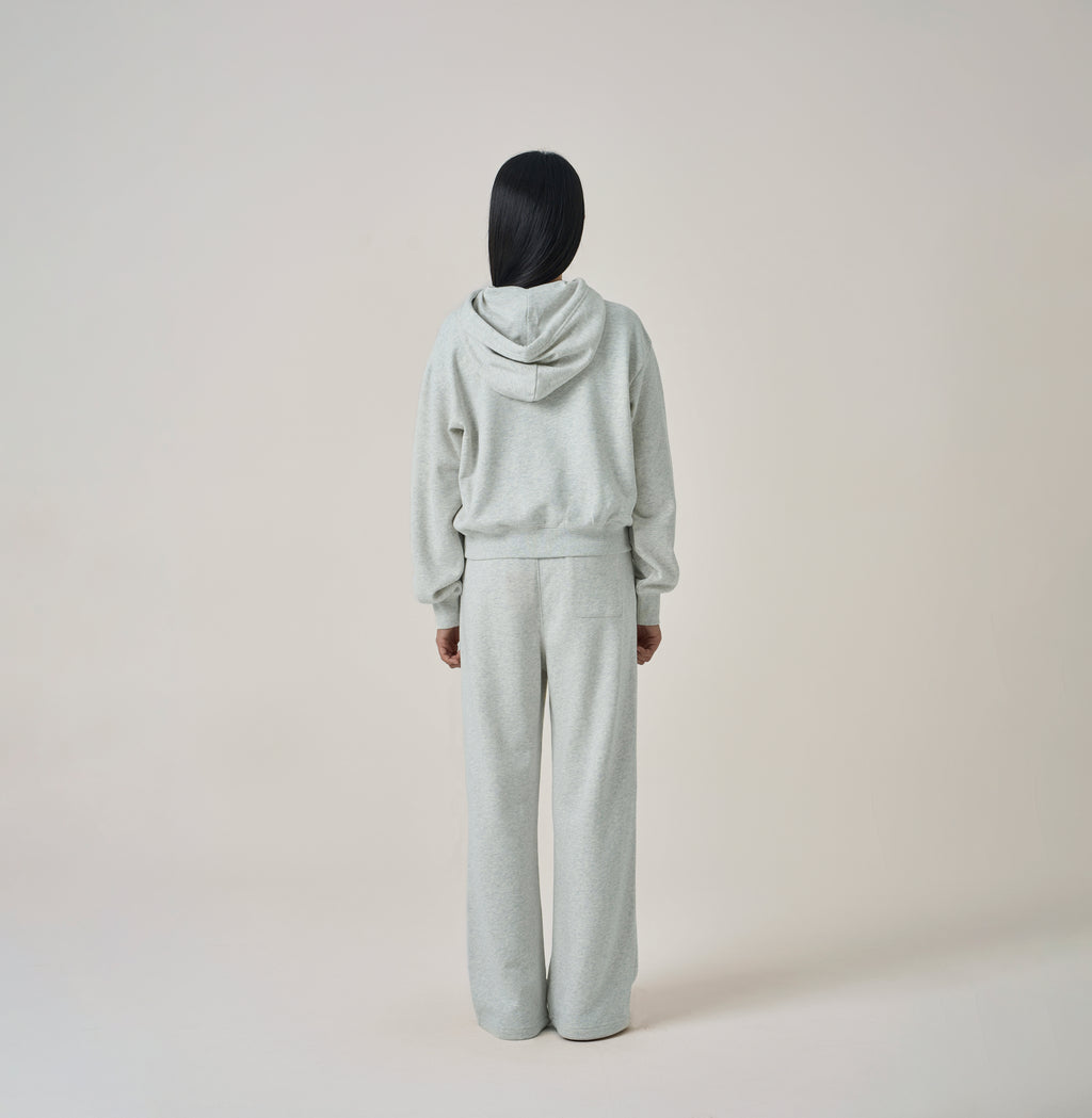 W Vintage Logo Crop Hoodie