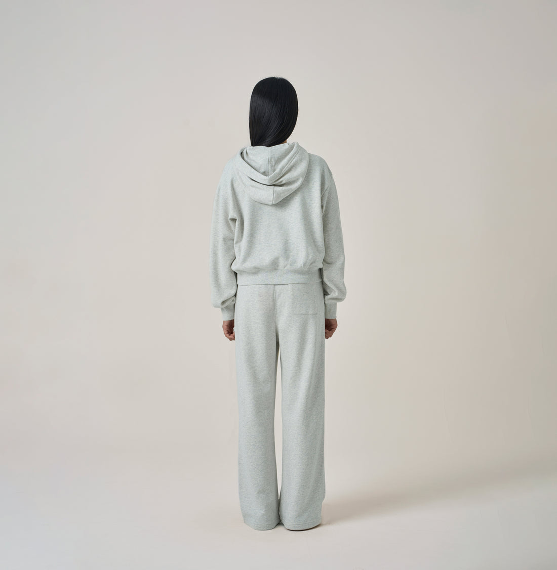 W Vintage Logo Crop Hoodie