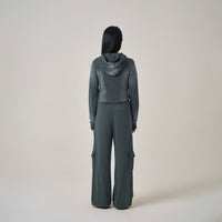 W Vintage Panel Zip-Up Hoodie