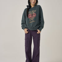 W Vintage Heart Graphic Sweatshirt