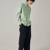 Logo Embroidered Cotton Shirt