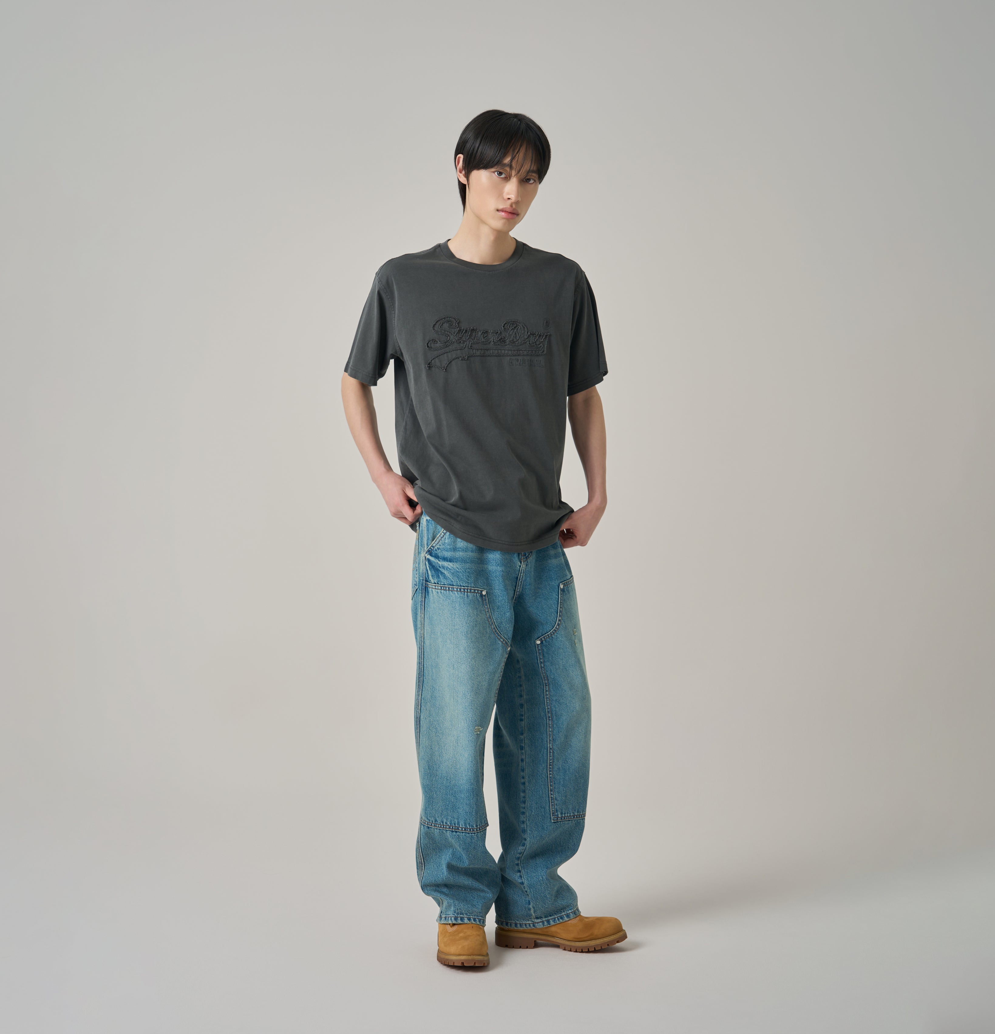Double Knee Denim Carpenter Pants