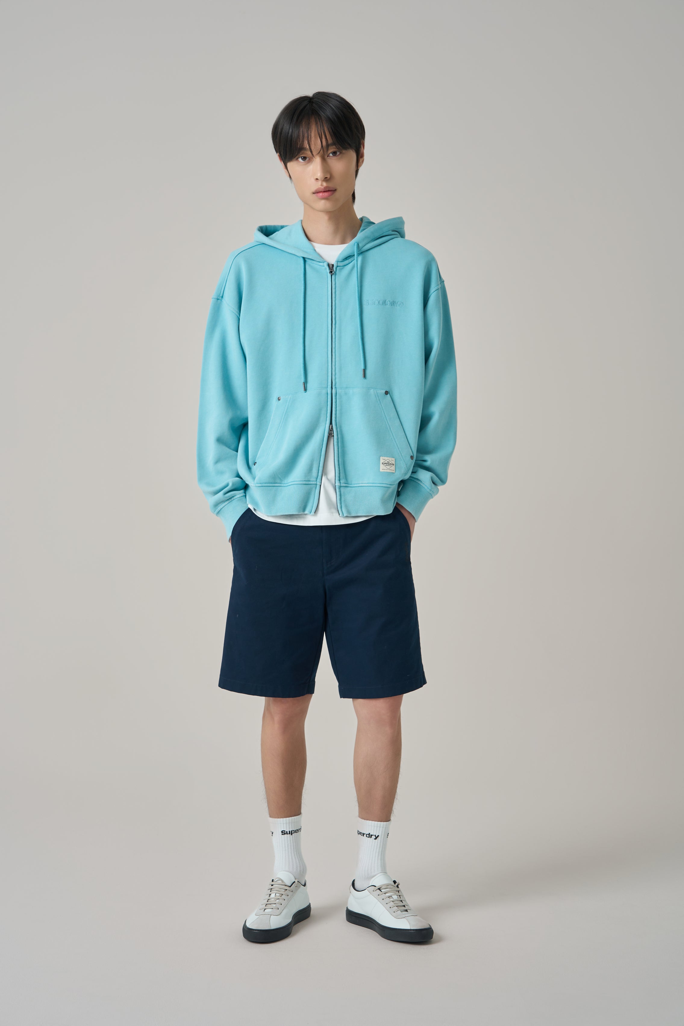 Vintage Faded Zip Up Hoodie