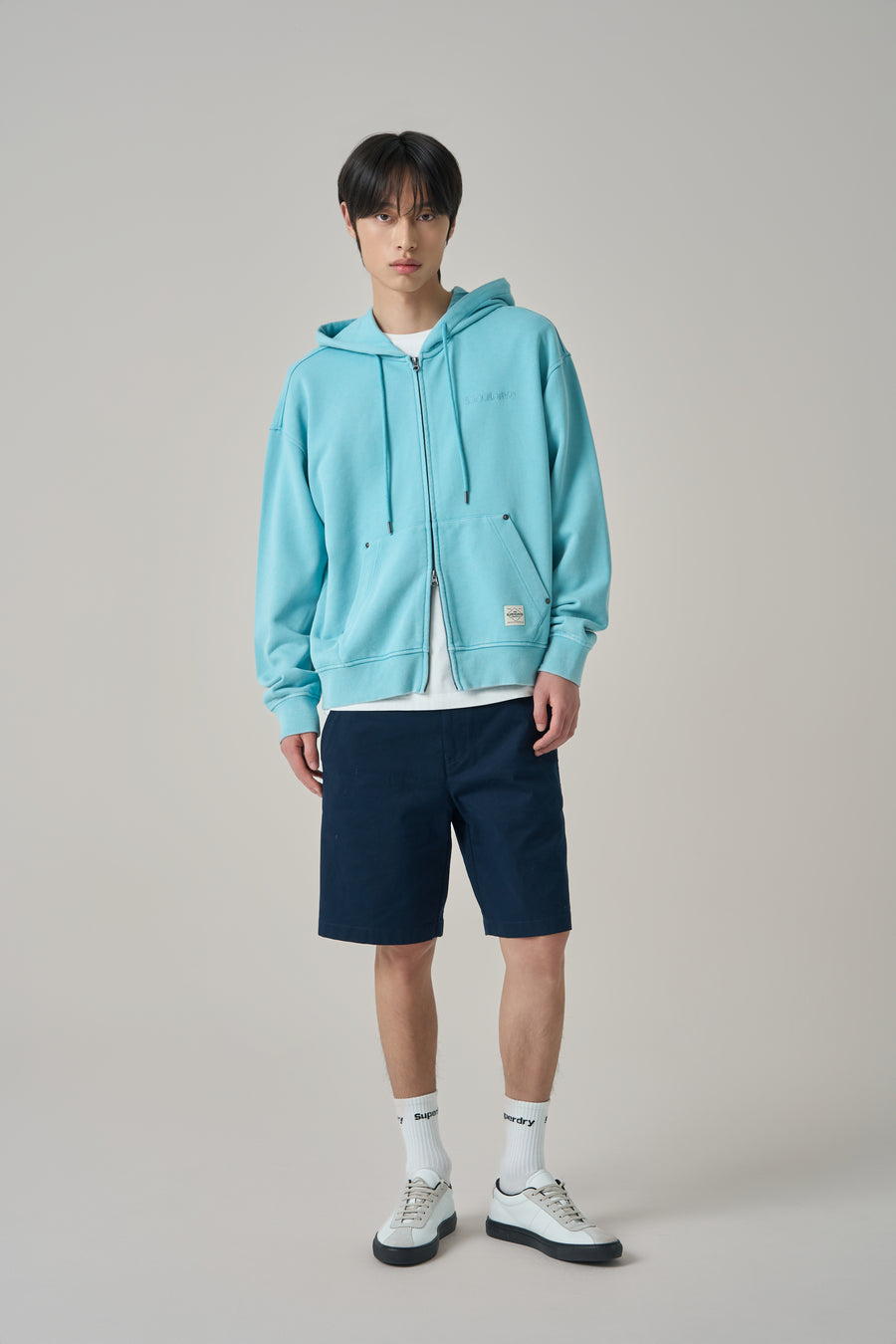 Vintage Faded Zip Up Hoodie