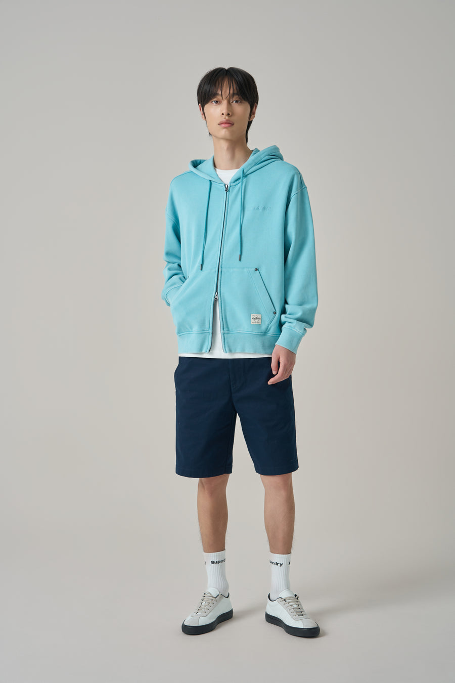 Vintage Faded Zip Up Hoodie