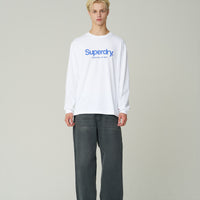 Semi-Over Fit Sd Big Logo Long Sleeve - White