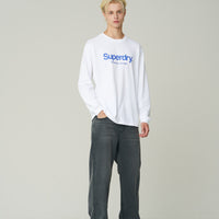 Semi-Over Fit Sd Big Logo Long Sleeve - White