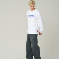 Semi-Over Fit Sd Big Logo Long Sleeve - White