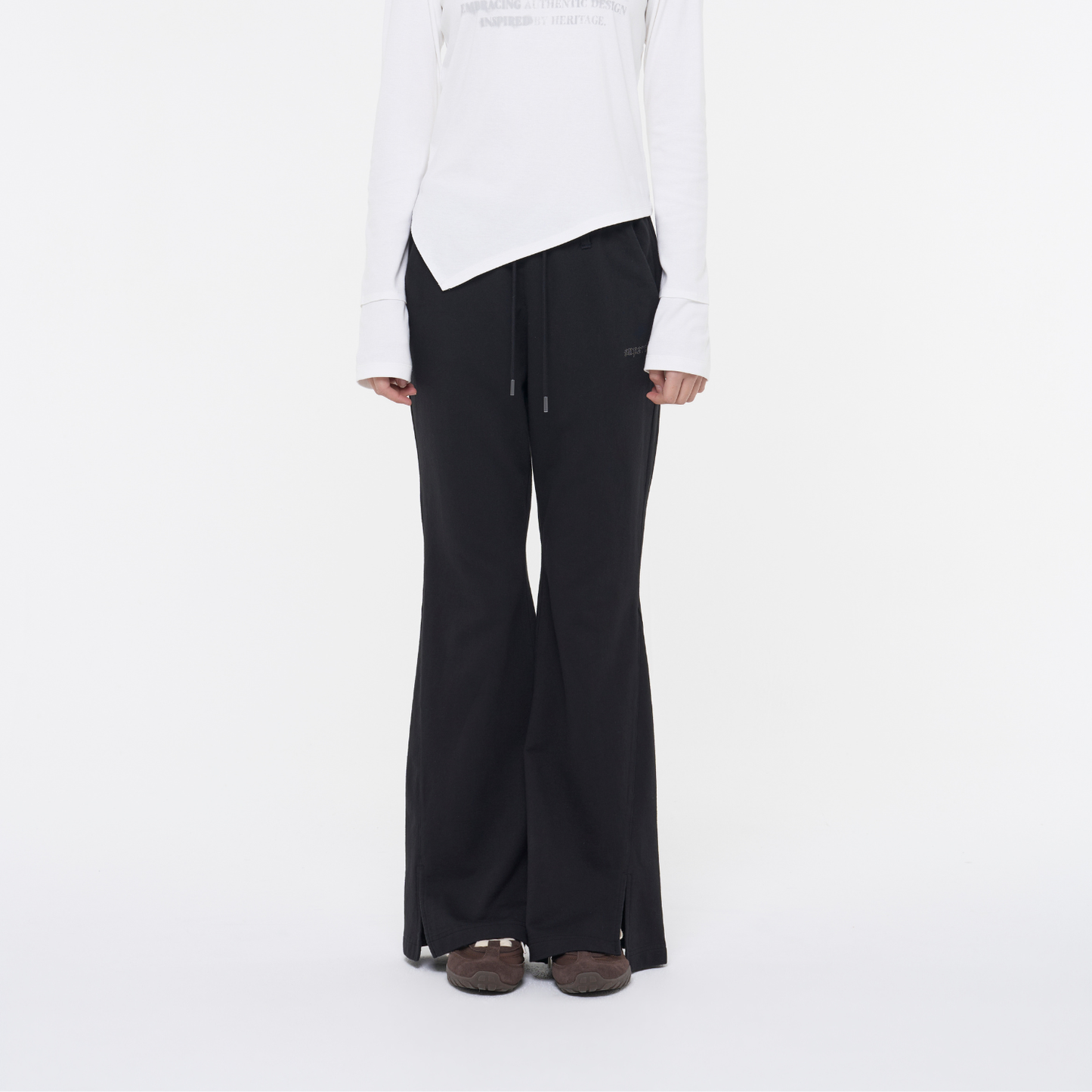 W Washed Bootcut Sweatpants