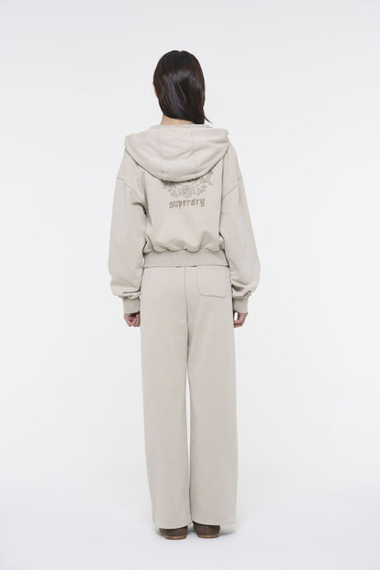 Washed Zip-Up Hoodie