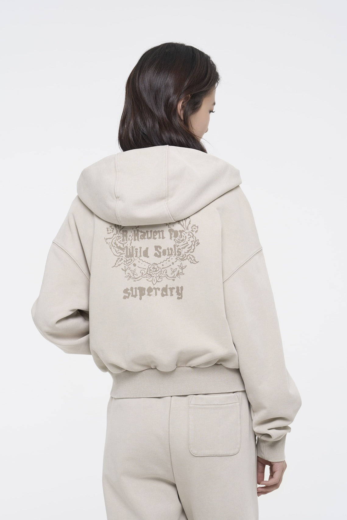 Washed Zip-Up Hoodie