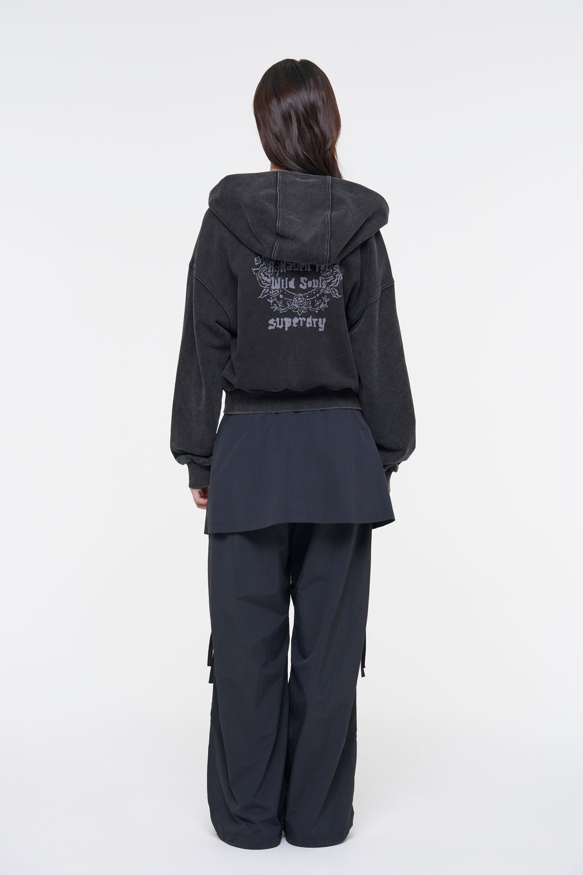 Washed Zip-Up Hoodie