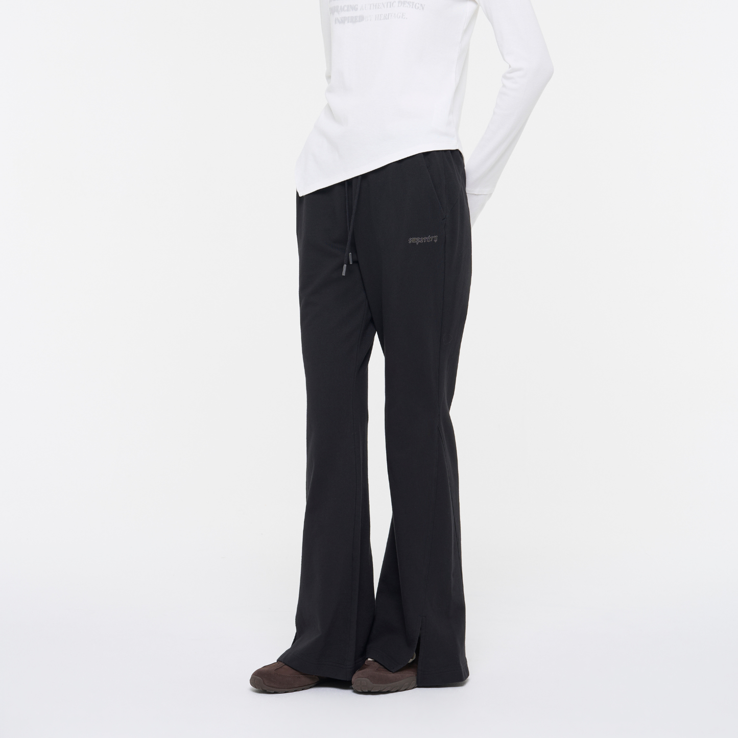 W Washed Bootcut Sweatpants