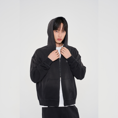 Vintage Zip-Up Hoodie