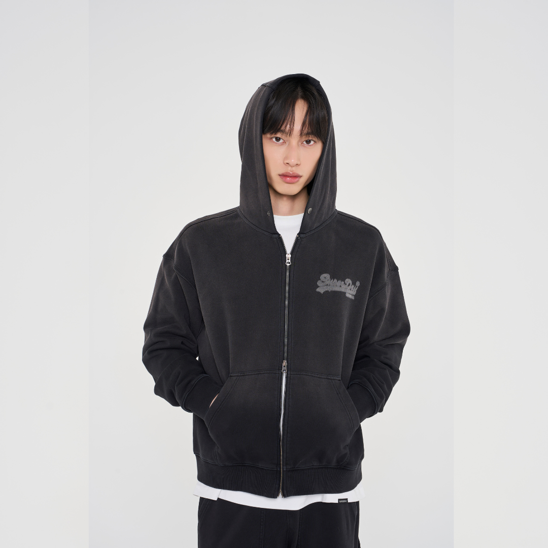 Vintage Zip-Up Hoodie