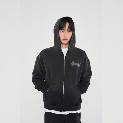 Vintage Zip-Up Hoodie