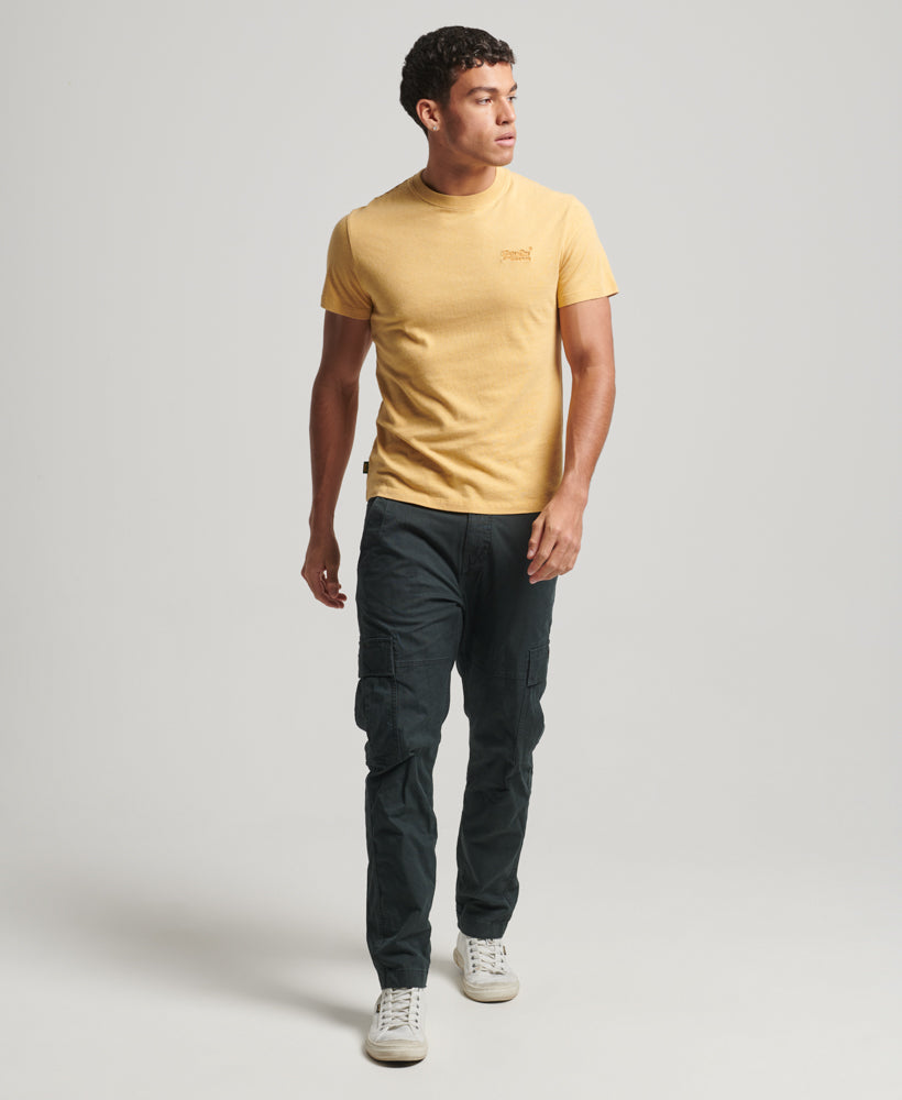 Organic Cotton Essential Logo T-Shirt - Vintage Yellow Marl
