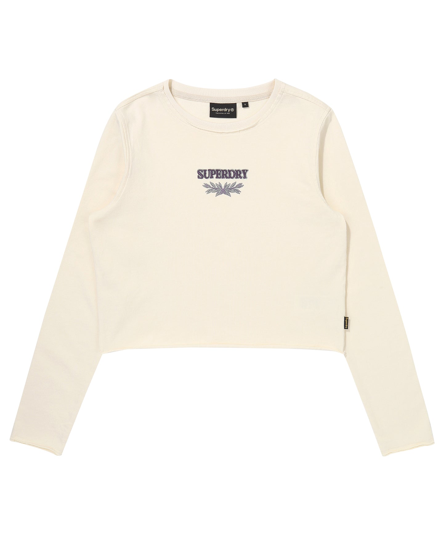W Washed Raw Cut Long Sleeve - Cream